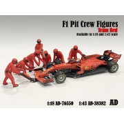 AD-38382 1:43 F1 Pit Crew Figure - Set Team Red (Set 1)